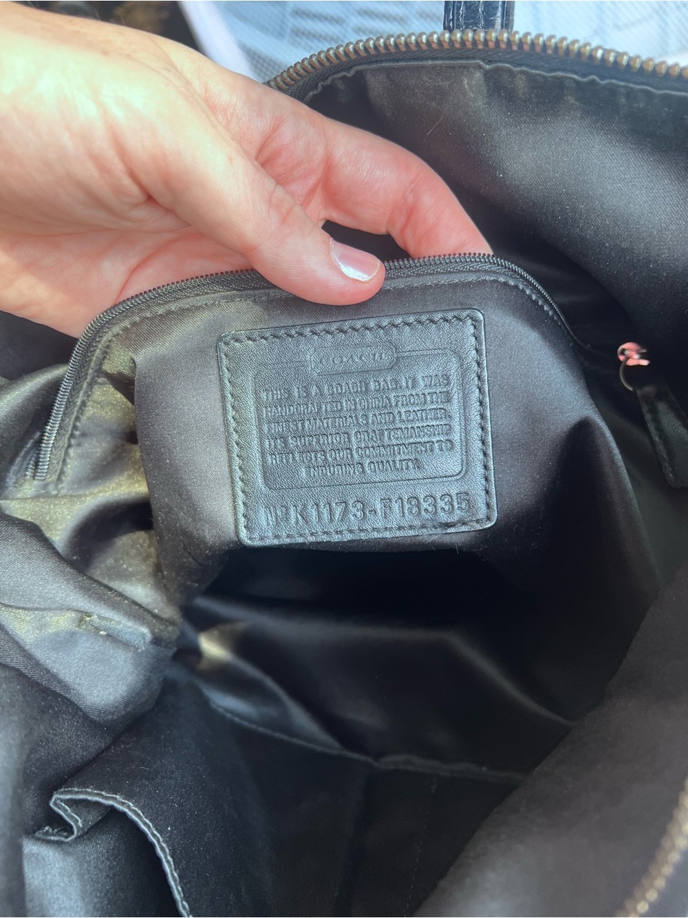 Y2K Coach Black and Laura tote Signature Canvas Tote with Leather Trim - Picture 4 of 12